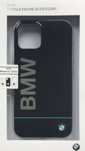 Handyhülle Apple iPhone 12 / 12 Pro BMW Hardcase Cover Kunststoff schwarz
