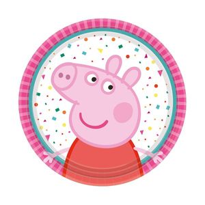 Amscan party-Teller Peppa Pig 18 cm 8 Stück