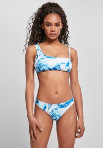 Urban Classics Damen Bikini Ladies Asymmetric Tank Top Bikini Ocean White-S