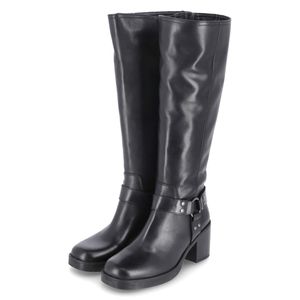 Unisa Damen Stiefel Schwarz Glatteder Größe: 40