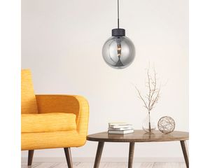 BRILLIANT Lampe Astro Pendelleuchte 30cm schwarz/rauchglas | 1x A60, E27, 60W, geeignet für Normallampen (nicht enthalten) | In der Höhe einstellbar / Kabel kürzbar