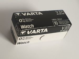 10 x Varta ( V371 / SR69 ) 371 SR 920 LR 921 AG 6 Knopfzelle Silberoxid  10er Pack einzeln verpackt
