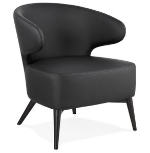 Kokoon® Design-Sessel MICHEL 51x58x72 cm,Kunstleder, Schwarz, 15,13 kg