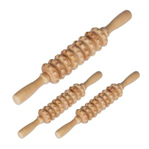 relaxdays 3 x Massage Roller aus Holz