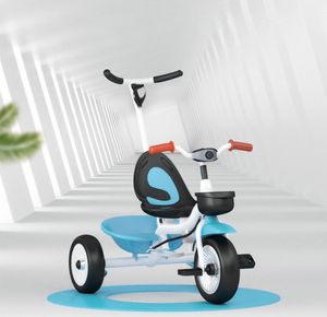 Kinderdreirad mit Schiebestange,Pedal-Freilauf, Kinderdreirad Fahrrad Kleinkinder für Kinder 2-4 Jahren