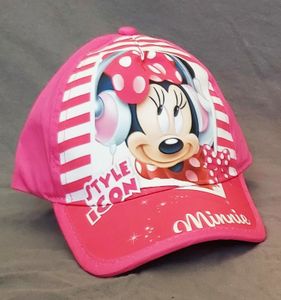 Disney Basecap Baseball Kappe Mütze Minnie Maus Kinder Baumwolle Basecap Baseball Kappe, Minnie Pink / 52 cm