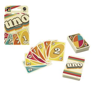 Mattel Games Uno Iconic 70's Premium Jubiläumsedition, Kartenspiel