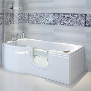 SKALI Badewanne mit Tür/Seniorenbadewanne 167,5x85/75cm, Links,Komplett-Set SKALI Badewanne mit Tür/Seniorenbadewanne 167,5x85/75cm, Links,Komplett-Set