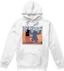 Lilo & Stitch - "Into The Sunset" Kapuzenpullover für Herren TV4684 (M) (Weiß)