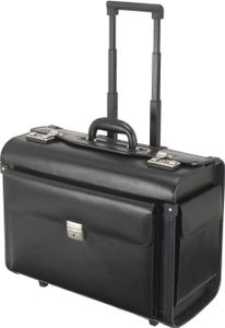 Alassio® 92705 Pilotenkoffer SILVANA - Echt Leder
