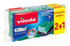 vileda Glitzi PUR Aktywny płyn do mycia naczyń, 3 szt.