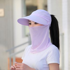 Sonnenhut Damen UV Schutz Hut Mit Nackenschutz Abnehmbar Sonnenhüte 56–58 cm Lila