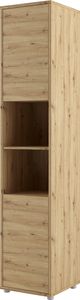 MEBLINI Schrank für Schrankbett Bed Concept - Hochschrank mit Ablagen und Fächern - Nachttisch - BC-08 - Artisan Eiche MEBLINI Schrank für Schrankbett Bed Concept - Hochschrank mit Ablagen und Fächern - Nachttisch - BC-08 - Artisan Eiche