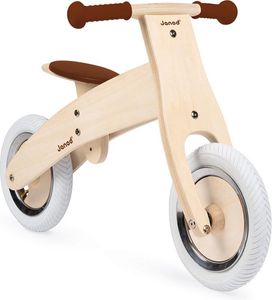 Janod - Verstellbares Holz-Laufrad, zum Erlernen von Balance und Eigenständigkeit, inkl. Sticker, ab 3 Jahren, J03276