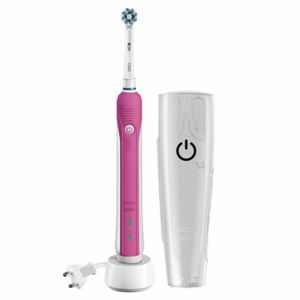 Oral-B Pro 1, 750 Elektrische Zahnbürste Reise-Etui pink