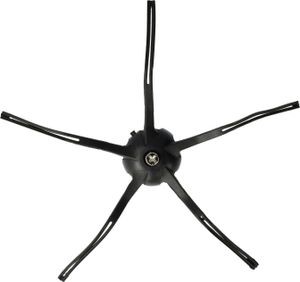 vhbw Seitenbürste kompatibel mit Roborock S5 Max, E4, Q7, S4, S5, S7 maxV Ultra, S50, S51, S55, S6, S6 MaxV, S6 Pure Saugroboter - schwarz