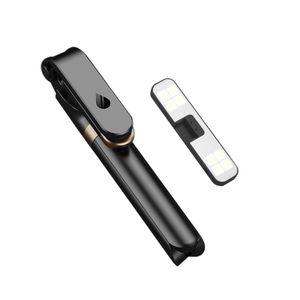 Selfie Stick Wireless, einfach zu installieren, um langlebige 360-Grad-Teleskop-Bluetooth-kompatible 4.0 Telefonstativ für Zuhause zu installieren-Schwarz mit Licht