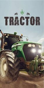 Traktor - Handtuch mit Trecker-motiv, 70x140