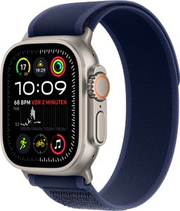 Apple Watch Ultra 2 49mm Titan Natur GPS + Cellular Trail Loop blau M/L