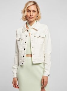 Urban Classics Ladies - Organic Denim Jacke offwhite - XL