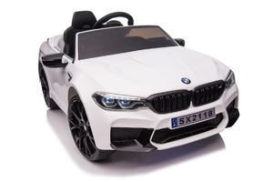 Elektro Kinderfahrzeug "BMW M5" - lizenziert - 12V7A Akku, 2 Motoren- 2,4Ghz Fernsteuerung, MP3, Ledersitz+EVA