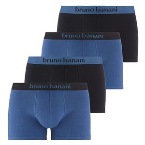 Bruno Banani 4er Pack Flowing Retro Short / Pant Enganliegende Comfort Fit Qualität, Gedoppelter Frontbereich, Hautsympathisch und Saugfähig