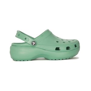 Crocs Classic Platform Clog Damen Clogs in Grün, Größe 39/40