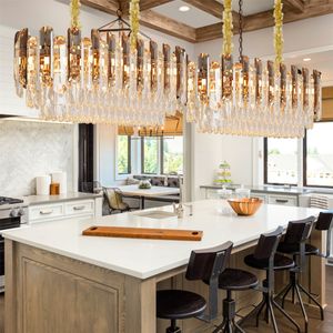 WISFOR Luxusný závesný krištáľový luster 60 × 30 cm, 3-stupňové závesné LED svetlo, výškovo nastaviteľné stmievateľné klasickéImitáciaatívne stropné svetlo do obývačky, jedálne, otvorenej kuchyne, chodby, spálne [energetická trieda A++]