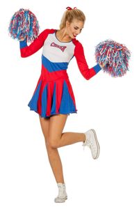 Wilbers Damen Cheerleader Kostüm Kleid Cheer Leader Dame Uniform Football Rubgy Gr. 34 - XS