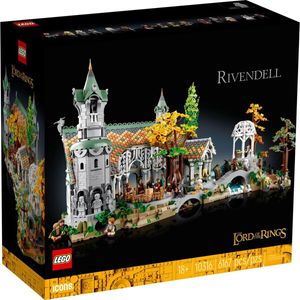 LEGO 10316 Icons DER HERR DER RINGE: BRUCHTAL, Großes Set für Erwachsene mit 15 Minifiguren, darunter Frodo, Sam und Bilbo Beutlin, baue und stelle das Tal von Mittelerde aus, ein großes fesselndes Set exklusiv bei Amazon