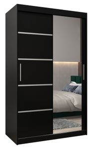 Kleiderschrank, Schiebetürenschrank Schlafzimmer, Schrank mit Spiegel VERONA 2 120 cm