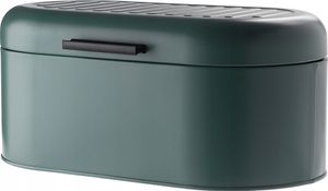 KADAX Brotkasten aus Stahl "Pratti", mit Deckel für frische n, Brotaufbewahrungsbox, Grün, 34 cm