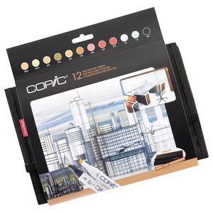 Copic Marker Wallet Set - Architekturfarben - 12 Stück