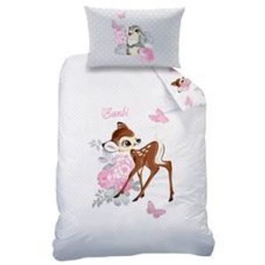 Baby Flanell Wende Bettwäsche Disney Bambi 100 x 135 cm Biber