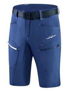 BLACK CREVICE - kurze Herren Wander- & Trekkinghose - Shorts - Outdoor Hose | Farbe: Steel Blue | Größe: L
