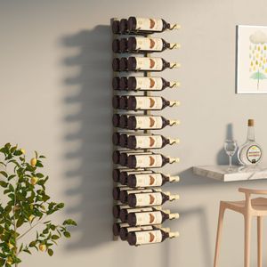 Wand-Weinregal für 36 Flaschen Golden Eisen , Weinregale Design 2024