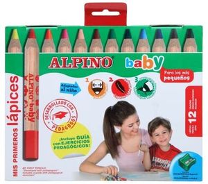 Buntstifte Alpino Baby Bunt 12 Stücke