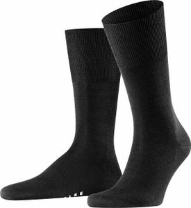 FALKE Airport Merino skarpety męskie czarne 45-46