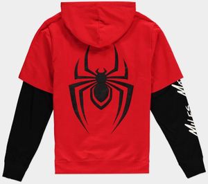 Spider-Man - Miles Morales - Double Sleeves - Hoodie Red-XL