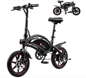 DYU 14 palcový E-bike skládací elektrické kolo kolo s pedálovým asistentem - 10Ah 250W Max 25km/h 120kg IP54 LED světlomet