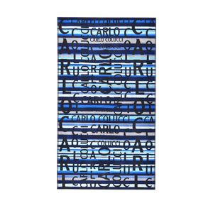Carlo Colucci Strandtuch Matteo - 100x180 cm - Blau-Hellblau