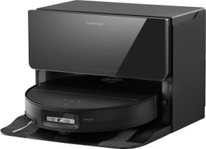 Roborock Saros 10 (Festwasseranschluss) Saugroboter mit Wischfunktion, Farbe:Schwarz