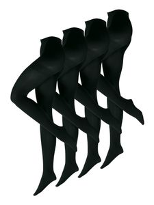 NUR DIE Fein-strumpfhose girls strumpfhose stockings Ultra Blickdicht schwarz 44/48
