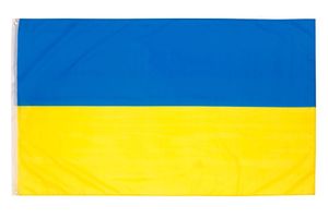 PHENO FLAGS Ukraine Flagge 90 x 150 cm Ukrainische Fahne Nationalflagge 2 Ösen