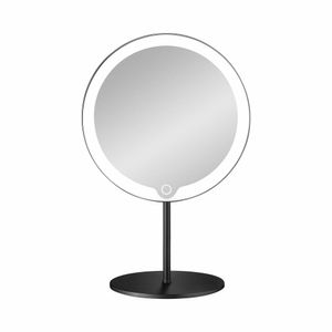 Blomus LED toaletné zrkadlo Modo Black, titánový povlak, plast, 66350