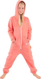 O'Poppy Kinder Jumpsuits Jungen Mädchen Overall Anzug mit Zwergen Kapuze rosa