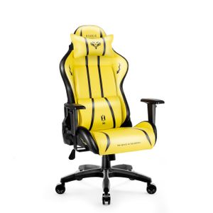Diablo X-One 2.0 Herní židle Kancelářská židle Nastavitelné područky Ergonomický design Krční/bederní polštář Normální velikost Elektrická žlutá