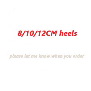 8/10/12 cm Stiletto High Heels Classics Pumps Obermaterial voller bunter Nieten Metallic-Leder-Slip-on-Schuhe Party