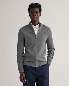 Gant 8040524 Vollreißverschluss Pullover Grau XL Mann Grau XL