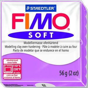 Modelliermasse Fimo soft 56g lavendel Packung mit 10 Stück